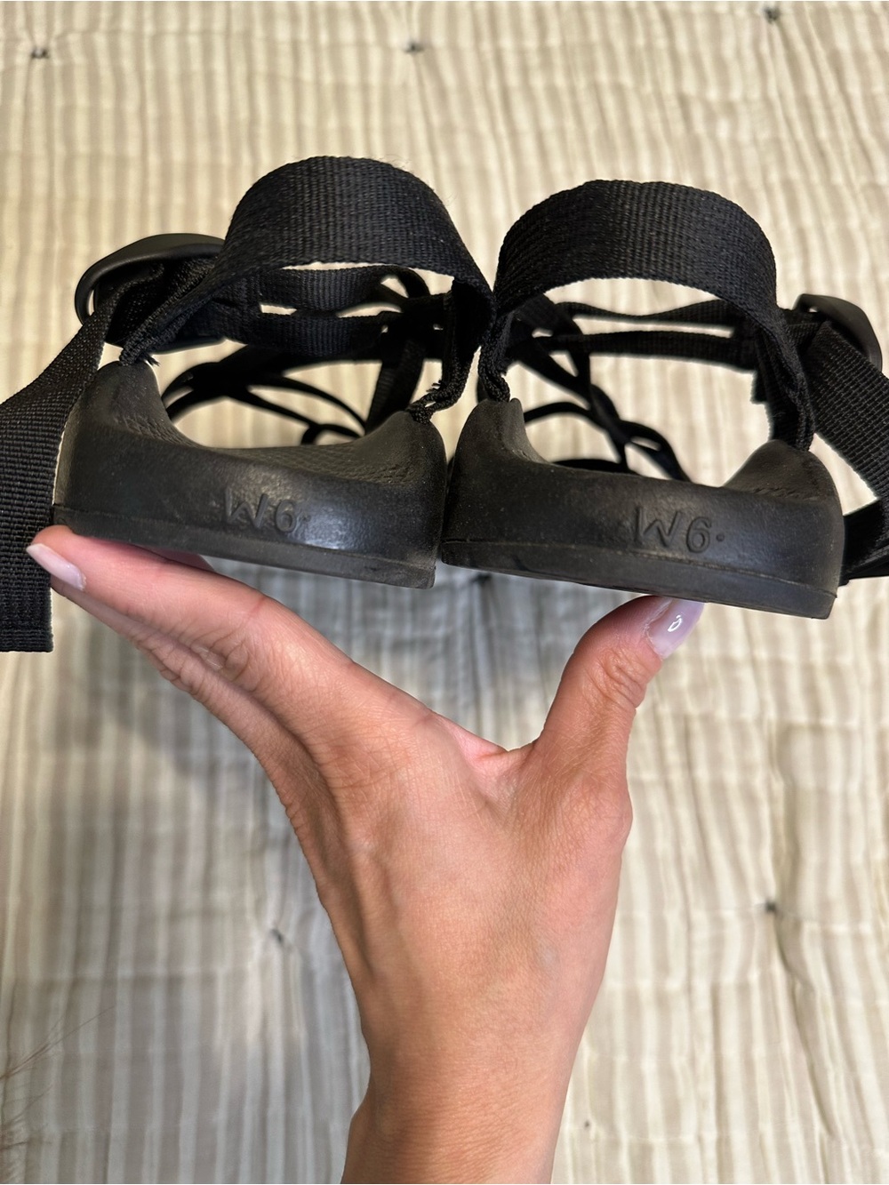 Chaco Women's Black Strappy Outdoor Sandals - Picture 4 of 5